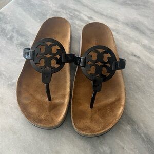 Tory Burch Black and Brown Sandals